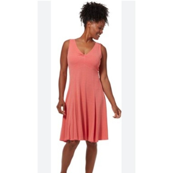Royal Robbins Gorp Core Outdoors Quick Dry Sleeveless Dress Size L Salmon - Picture 1 of 8